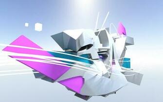 Pink And Grey Graffiti Shapes Wallpaper