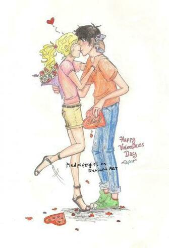 Percy Jackson Fan Art Wallpaper A Valentines By