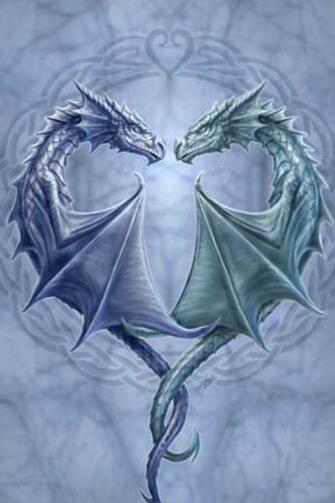 Wallpaper For iPhone Love Dragon