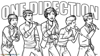 One Direction In Concert Coloring Wallpaper