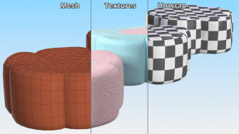 Shaped Marshmallows Collection 3d Model Wallpaper