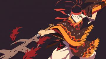 Tanjuro Kamado Minimalist Kimetsu No Yaiba 4k Wallpaper