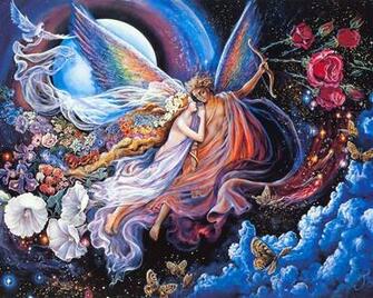 Fantasy Wallpaper Handpainted Kiss Love Ocean Screensaver