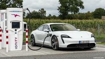 Porsche Taycan Turbo S Color Carrara White Metallic
