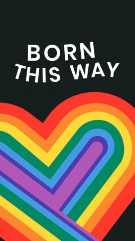 Psd Image Of Rainbow Heart Template Lgbtq