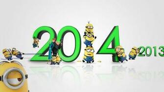 Happy New Year Minions HD Wallpaper Full Size