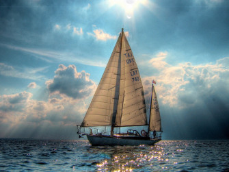 Landscape Nature Sea Water Sailing Ships Wallpaper HD