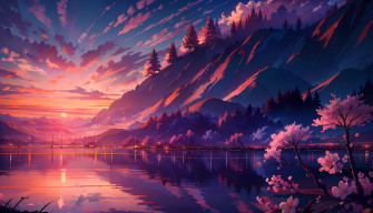 Anime Landscape HD Wallpaper And Background
