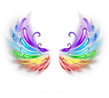 Rainbow Wings Wallpaper Mural Murals Your Way