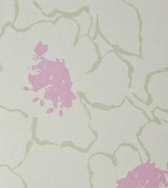 Modern Flower Wallpaper Grasscloth