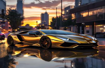 Gold Lamborghini Wallpaper