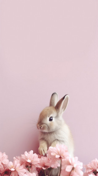 Cute Aesthetic Bunny Image Wallpaper