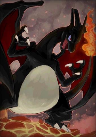 Shiny Charizard Art Pokemon