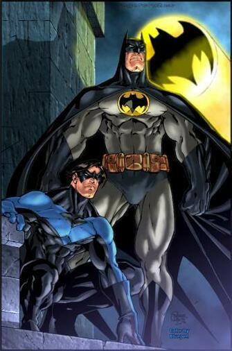 Batman And Nightwing By Redpen