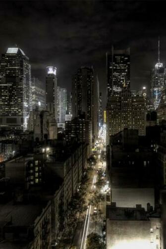 City Full Light iPhone HD Wallpaper