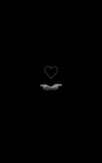 Show Your Love With This Aesthetic Black Heart Wallpaper