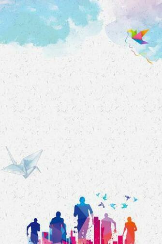 Welcome New Student Poster Background Material