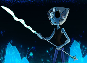 Pearl As Undyne Su Ut Crossover With Bg By Accursedasche On