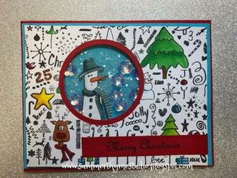 Christmas Whimsy Background Stamps