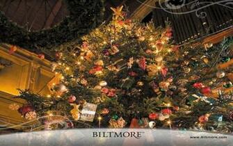 HD Biltmore House Christmas Tree Wallpaper