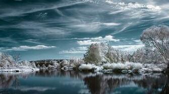 Frosty Winter Landscape Wallpaper