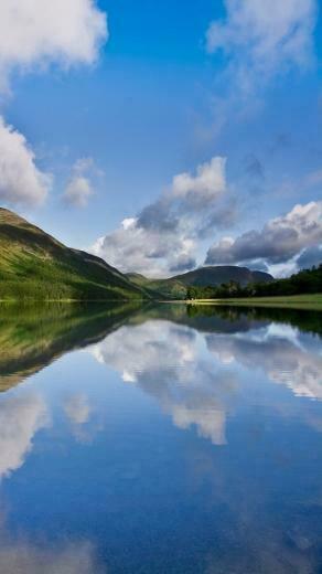 Blue Sky Reflection Wallpaper iPhone