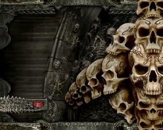 Scary Wallpaper Skull Head