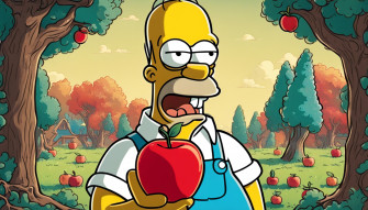 Homer Simpson Apple Wallpaper