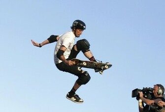 Skateboarder Tony Hawk Performs During The And Friends