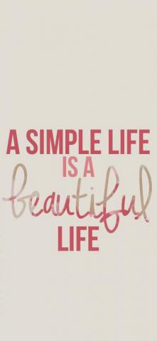 Simple Life Motivational Wallpaper