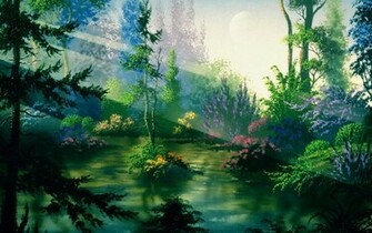 Wallpaper Forest Nature Scenery HD