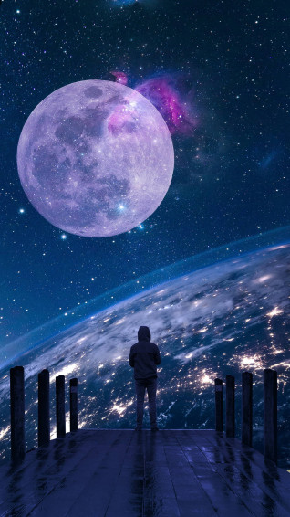 Dark Purple Aesthetic Wallpaper