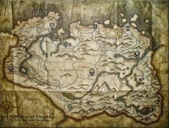 Large Skyrim Map By Solace Grace