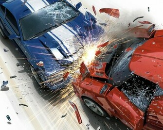 Car Crash Wallpaper Stock Photos