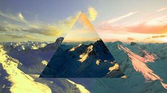 Polyscape Abstract Nature Mountain Wallpaper HD Desktop And