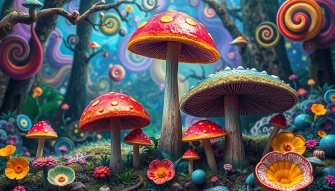 Trippy Shroom Wallpaper