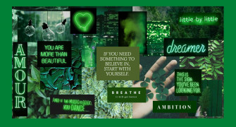 Neon Green Aesthetic Background Wallpaper