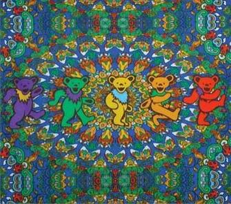 Blankets The Grateful Dead Dancing Bears Micro Fleece Blanket