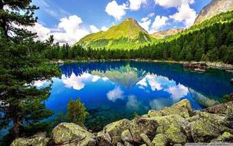 Wallpaper Spring Mountain