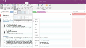 Format Background In Onenote Instructions