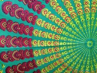 Bohemian Hippie Tapestry Fabric Colorful By Sticksandstoneshemp1