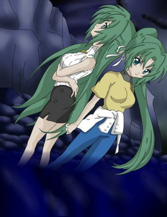 Mion And Shion Higurashi By Flameartist5