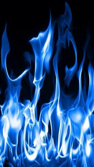 Blue Flames Bleu Blau Color