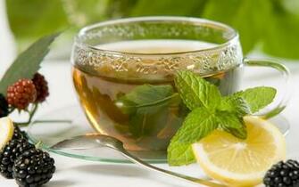 Tea Wallpaper Mint Lemon HD