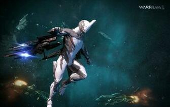 Warframe Warrior Shooter Sci Fi Robot Wallpaper Background