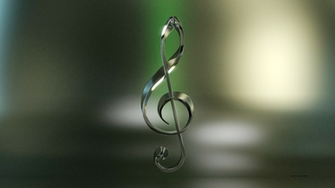 Silver Treble Clef Wallpaper By Thebigdavec