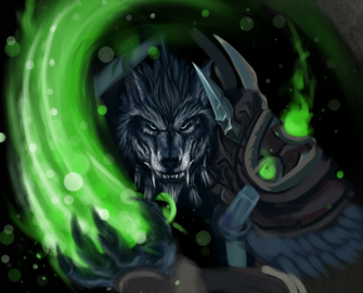 Wow Feral Druid Wallpaper Worgen Wip By Miirkat