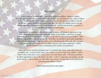 Usmc Nco Creed Print Out