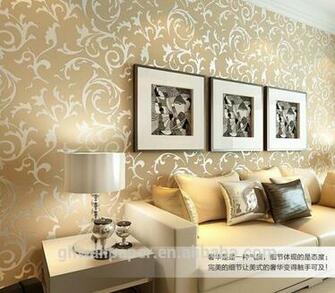 Wall Paper Design Home Decor 3d Wallpaper Silver Metallic