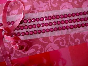 Pink Rhinestone Wallpaper Stickers